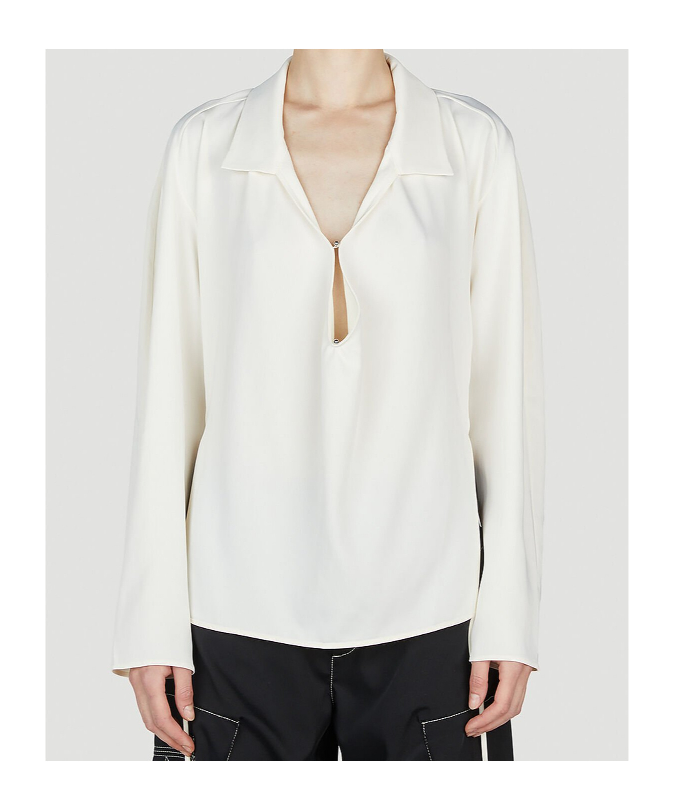 Kiko Kostadinov Lapel Shirt In White