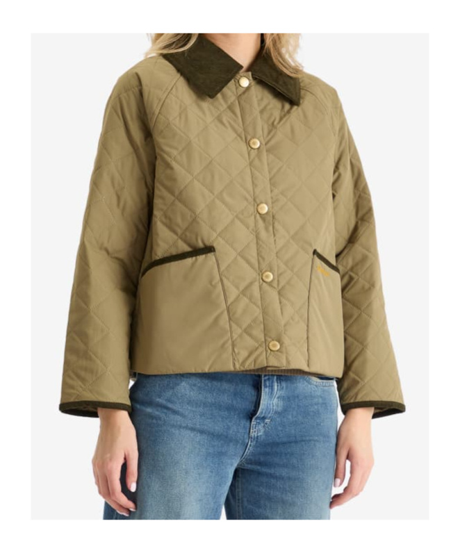 Barbour Quilted Casual Jacket In Green