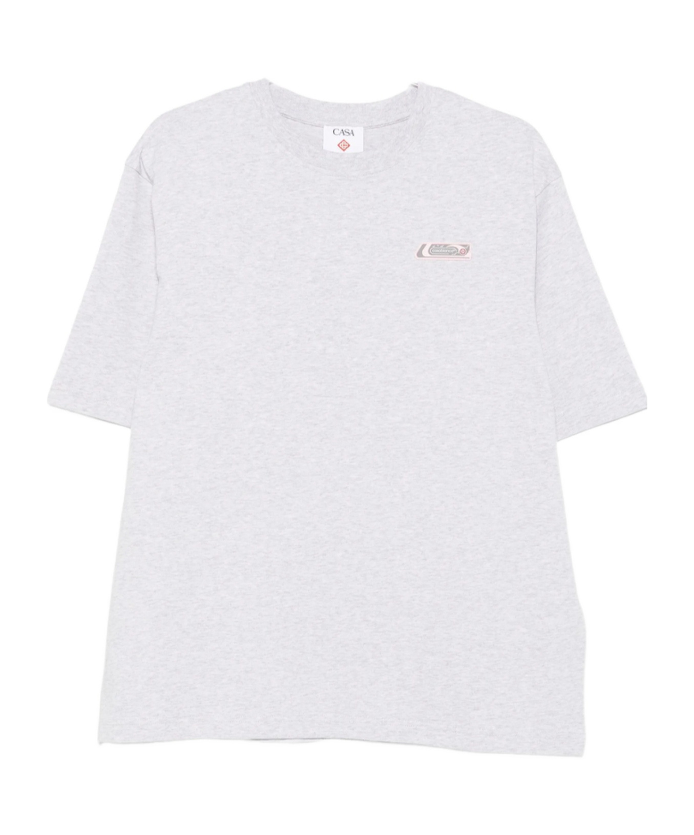 Casablanca Logo Crew Neck T-shirt In White