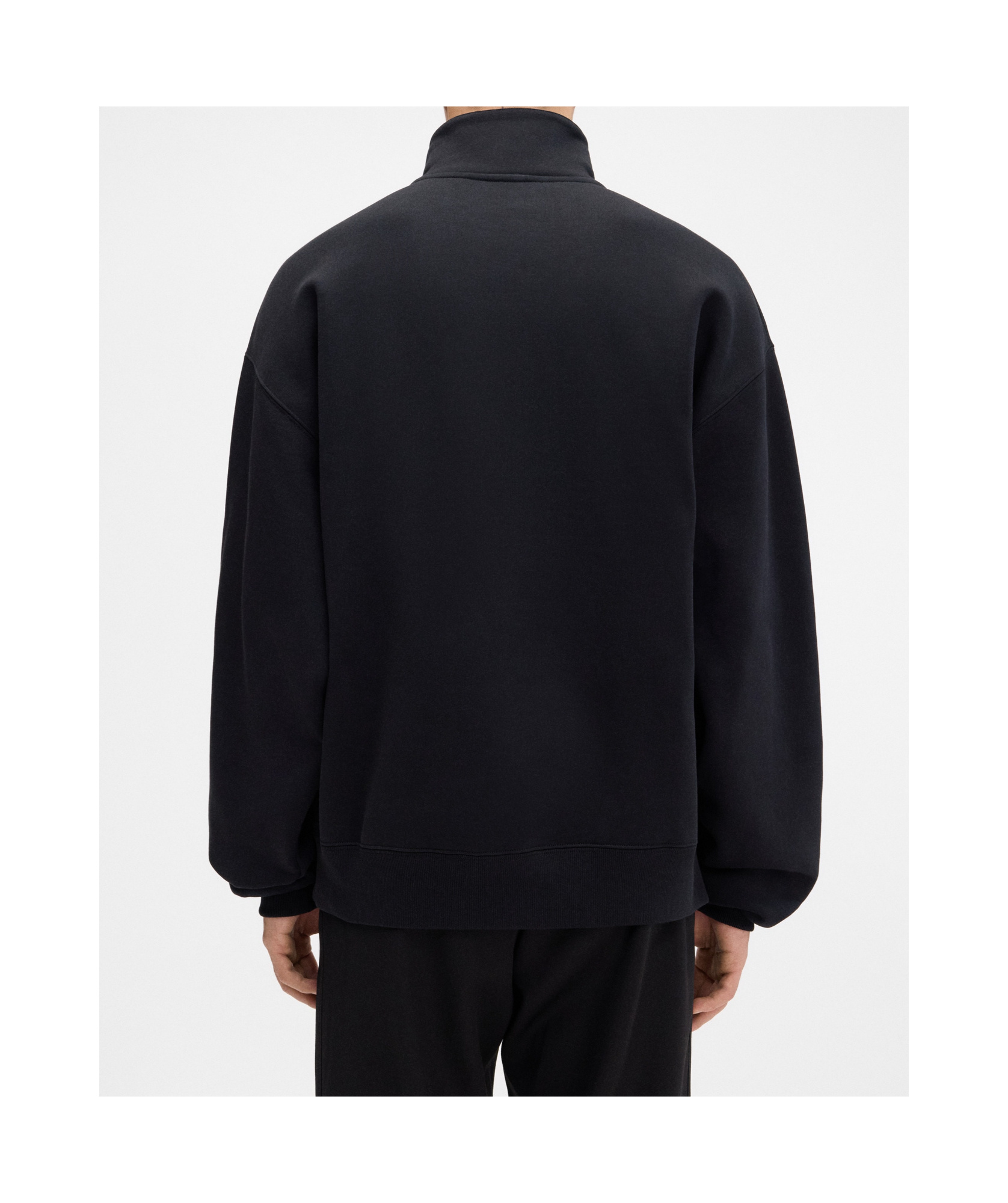 Jacquemus Mens High-neck Brand-patch Relaxed-fit Cotton-jersey Sweatshirt Black In Black