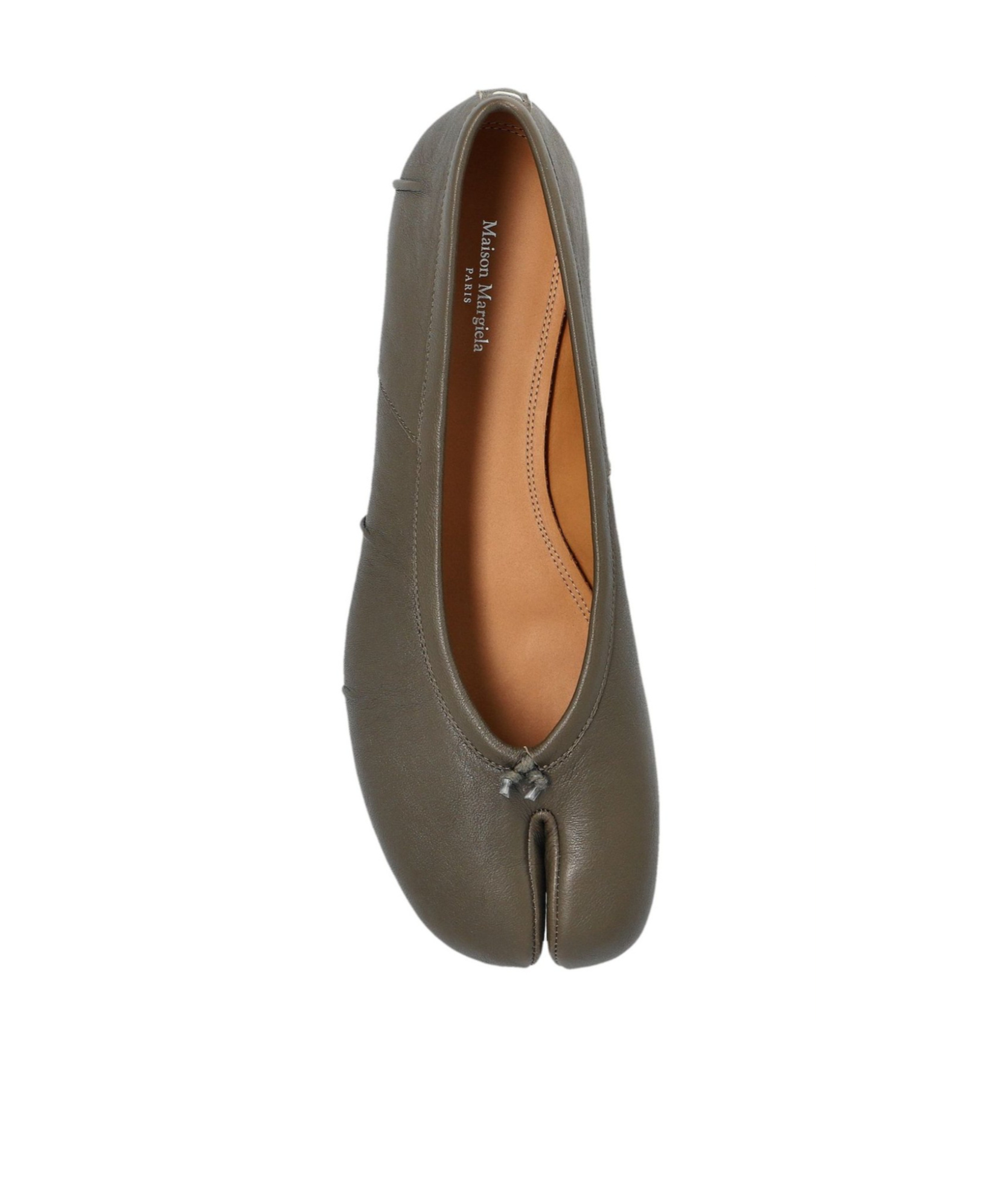 Maison Margiela Tabi Ballet Flats In Gray