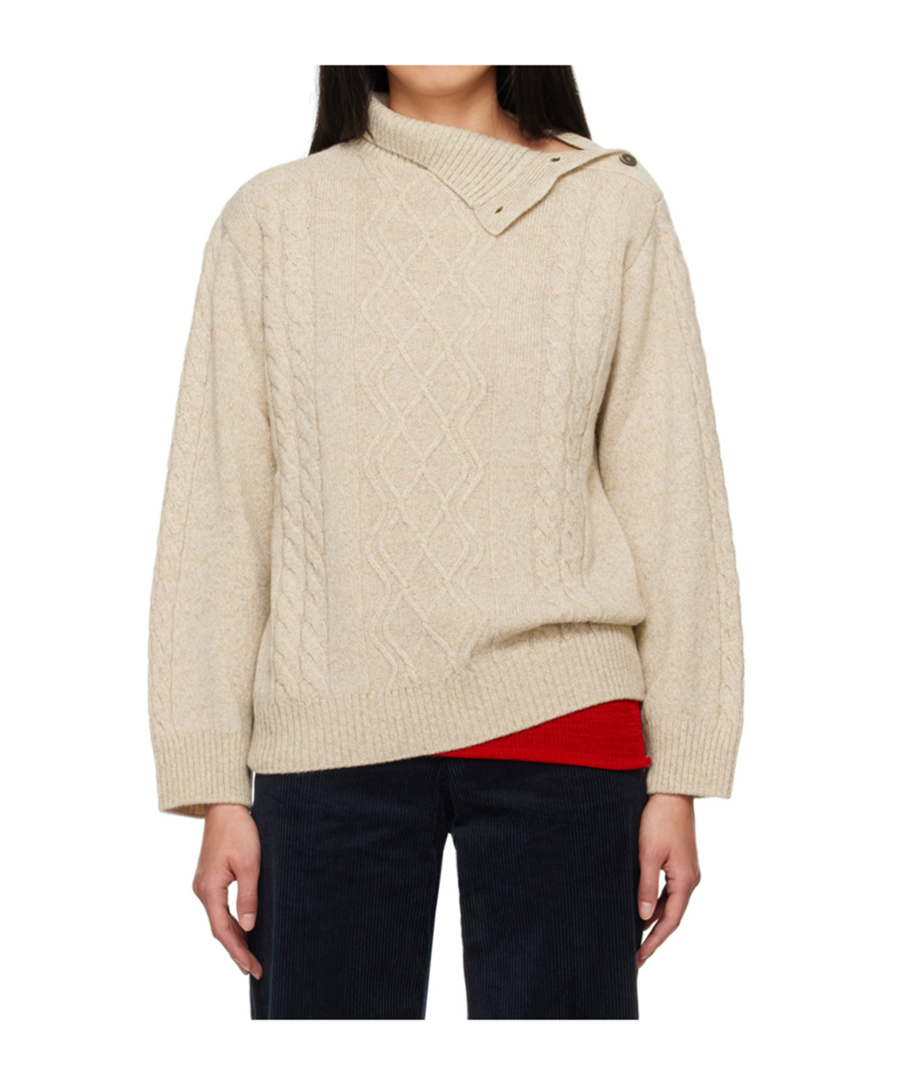 Shop Apc Karen Sweater In Nude