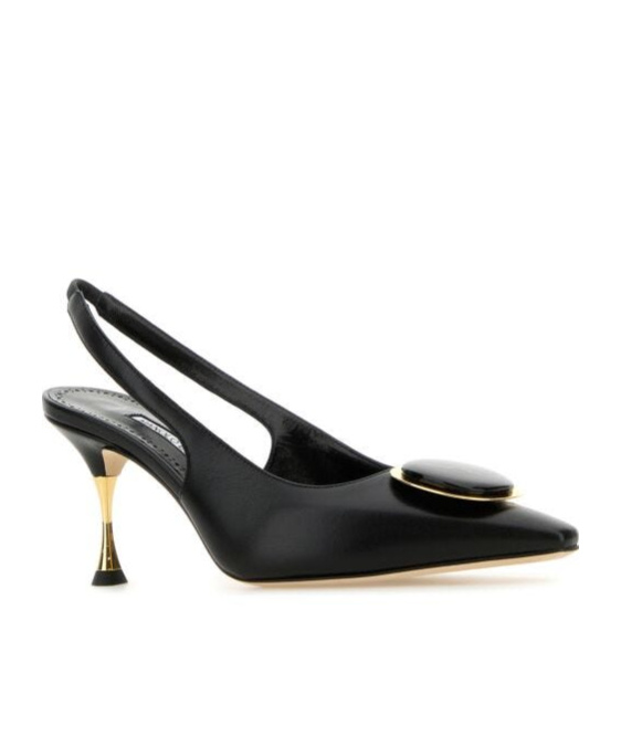 Manolo Blahnik Nappa Leather Pumps Chiaran In Black