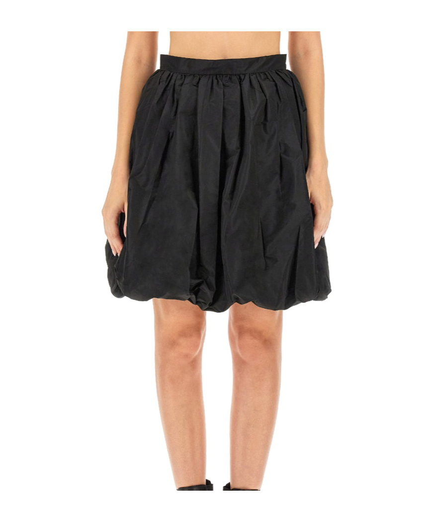 Shop Patou Zipper Skirt In Black