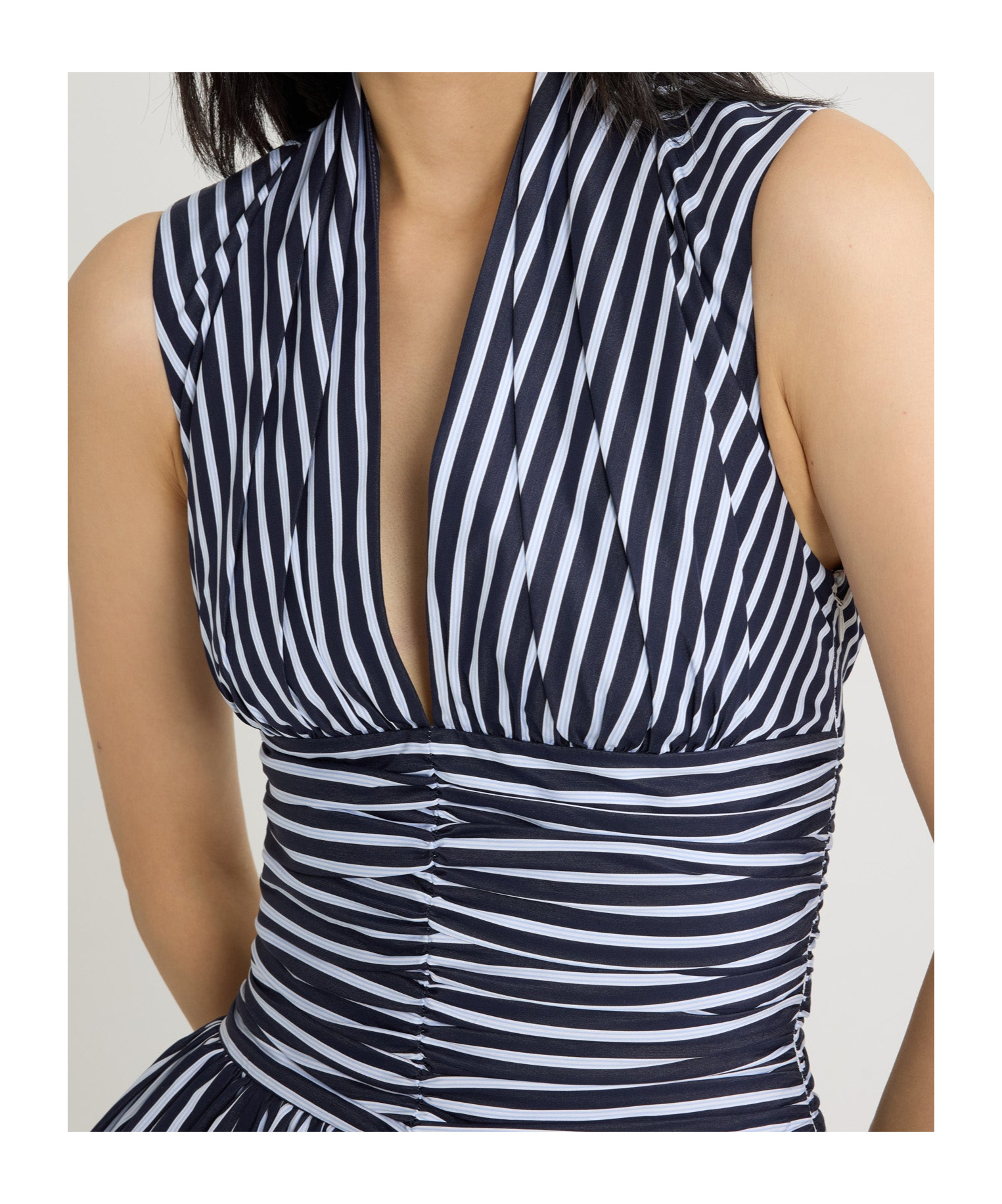 Patou Open-back Minidress In Black