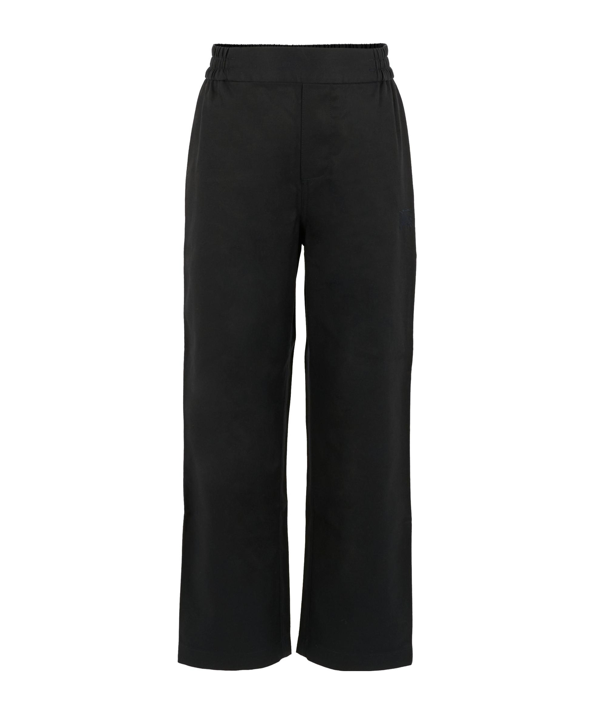 Burberry Elastic Waist Casual Pants In Black
