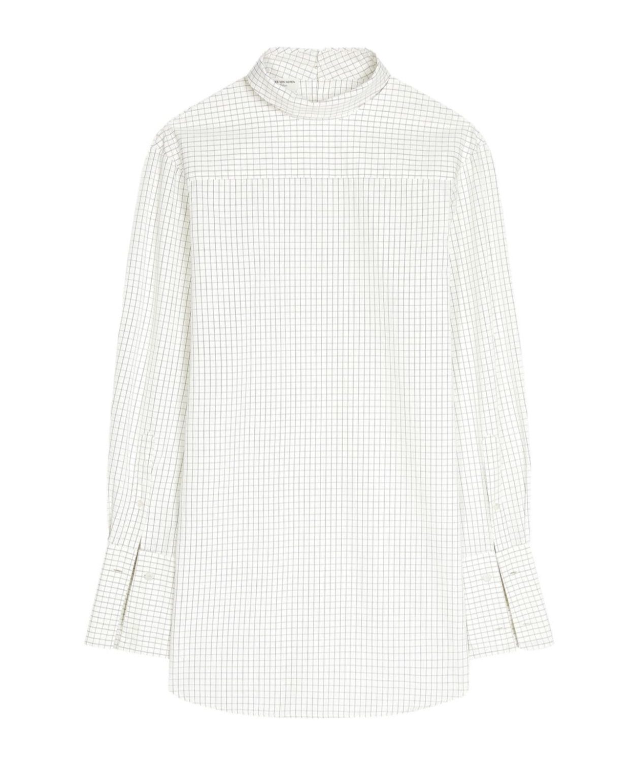 Dries Van Noten Corso Asymmetrical Cotton Shirt In White