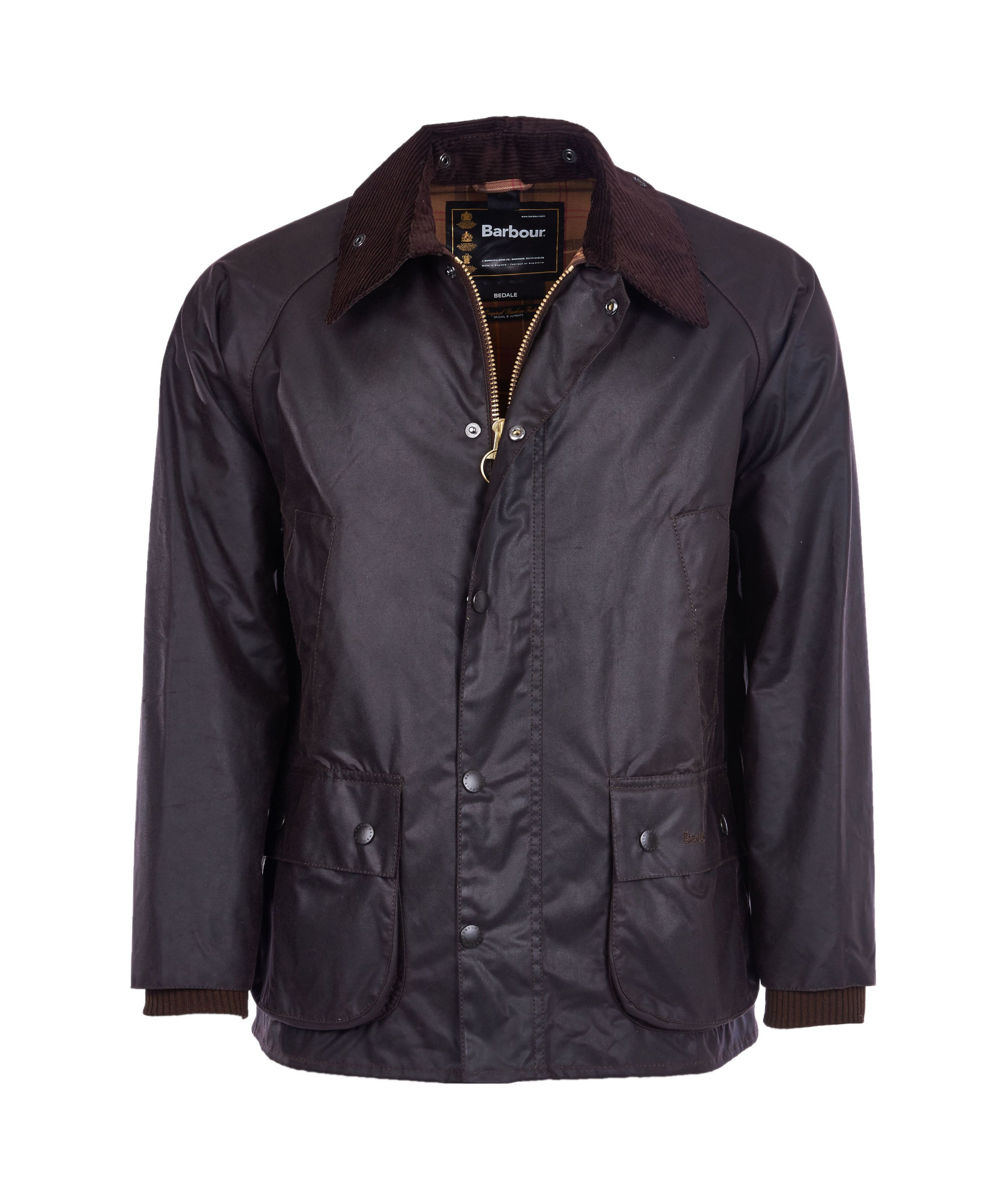 Barbour Bedale Wax Jacket Rustic In Black