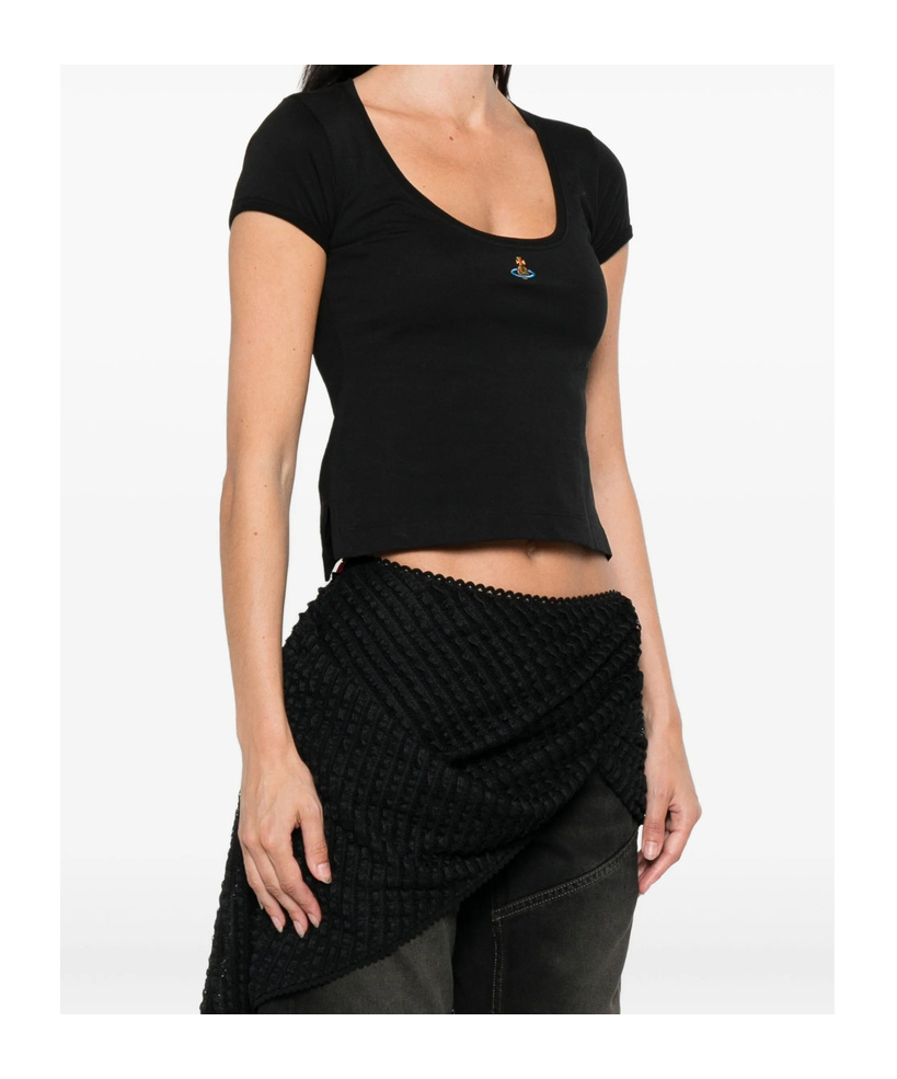 Vivienne Westwood Micro Lollo T Shirt Clothing In Black