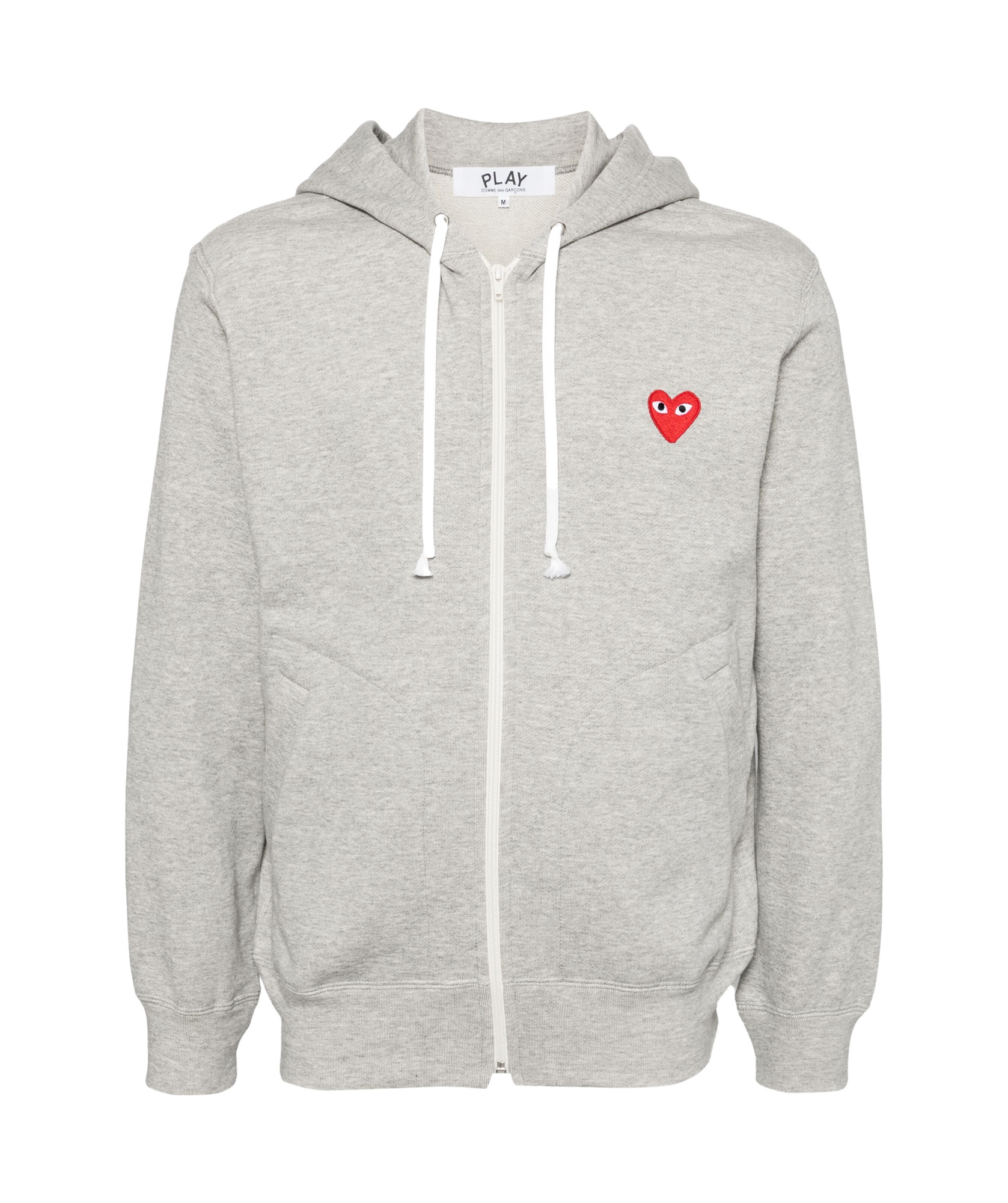 COMME DES GARÇONS HEART-SHAPED ZIPPER HOODIE 