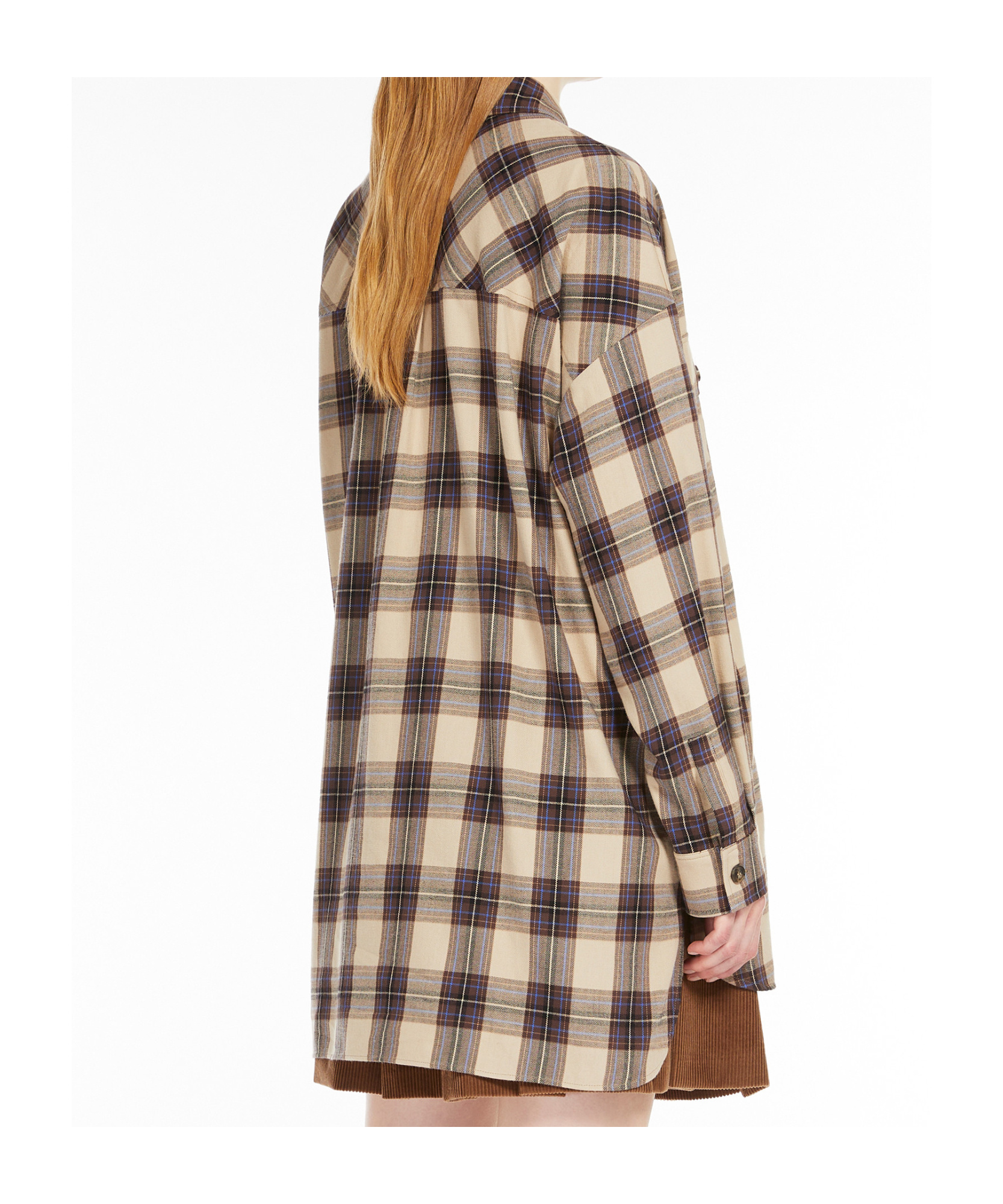 Weekend Max Mara Plaid Shirt In Beige