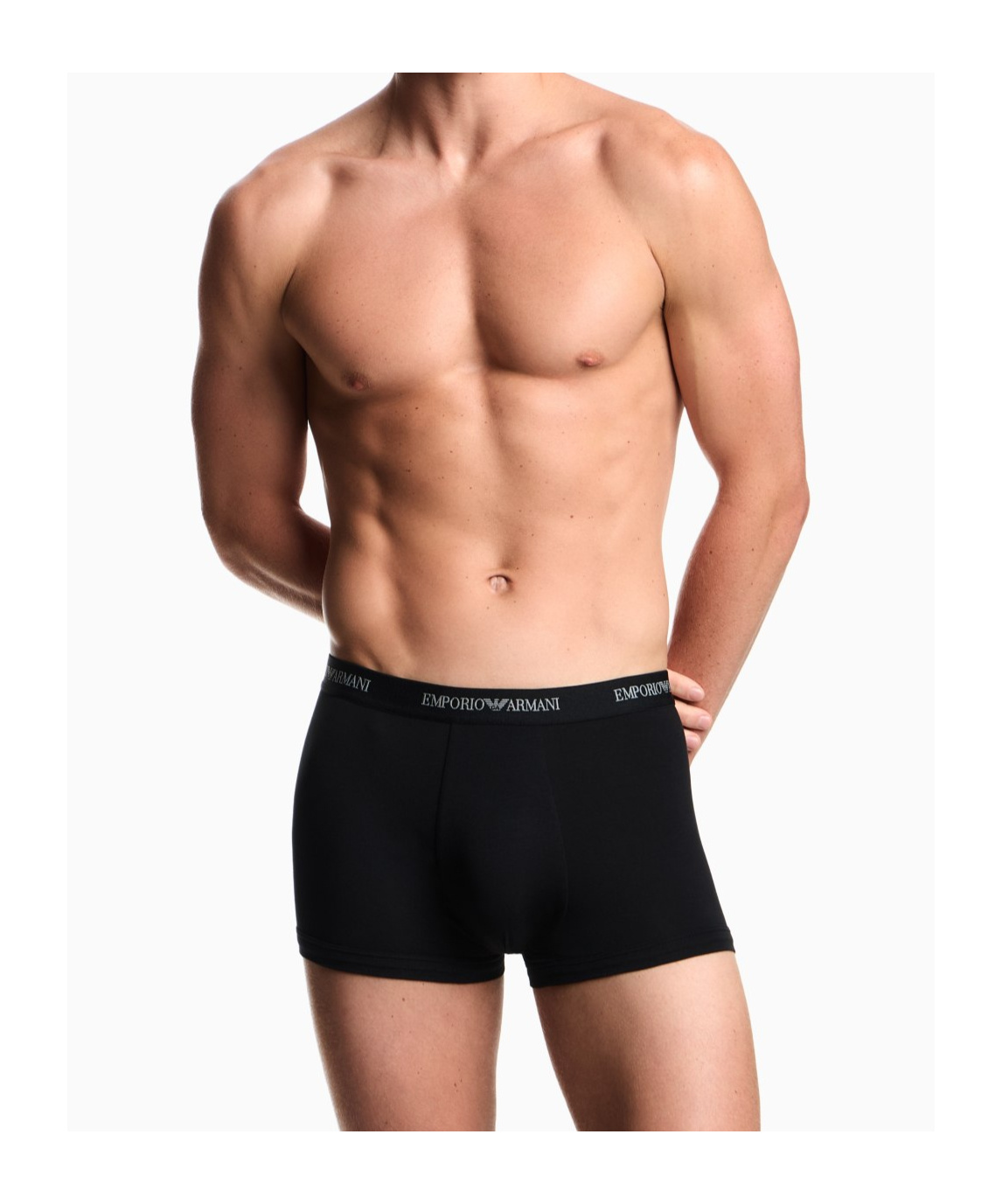 Emporio Armani Three-piece Boxer Briefs In Black