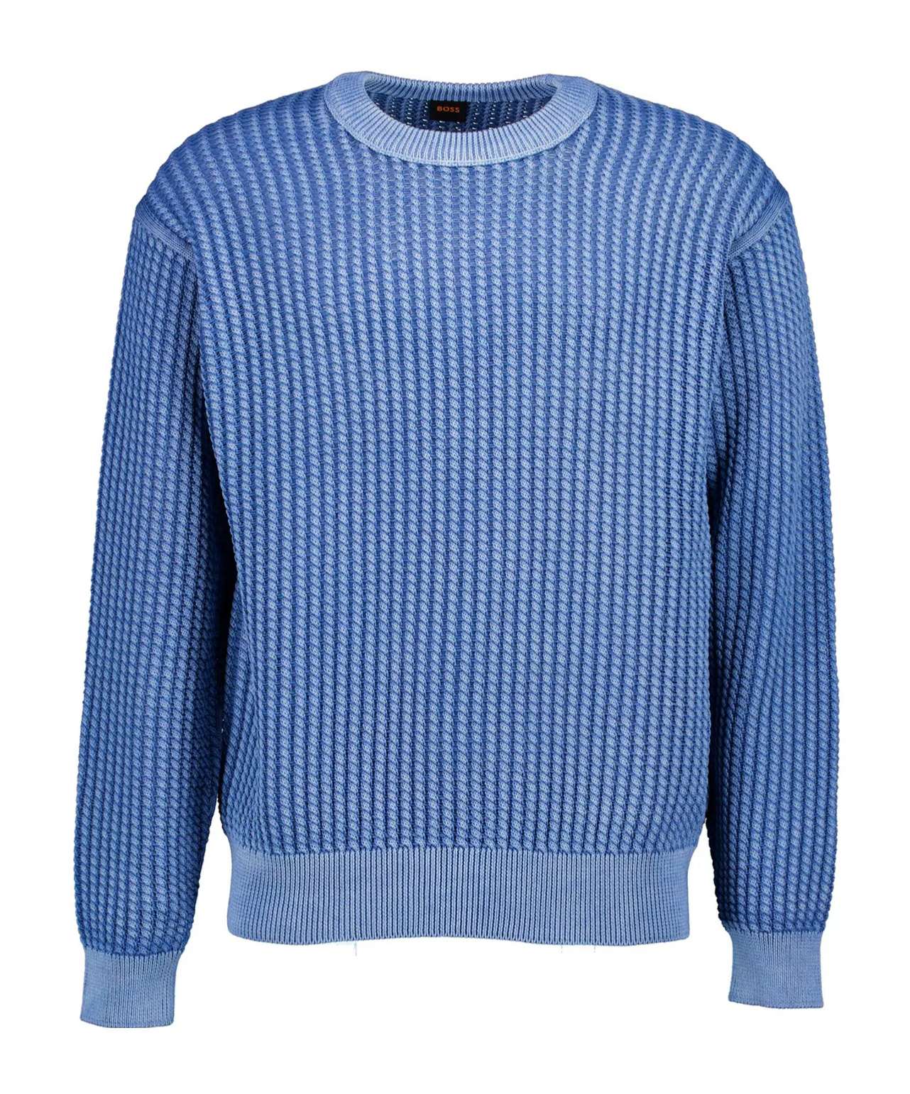 Hugo Boss Long-sleeved Sweater In Blue