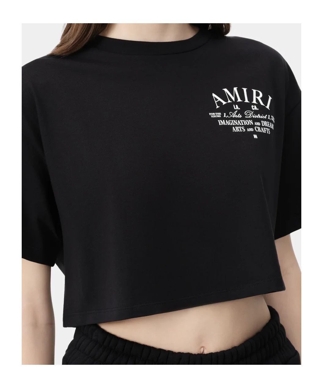 Amiri Black 'arts District' T-shirt In Black