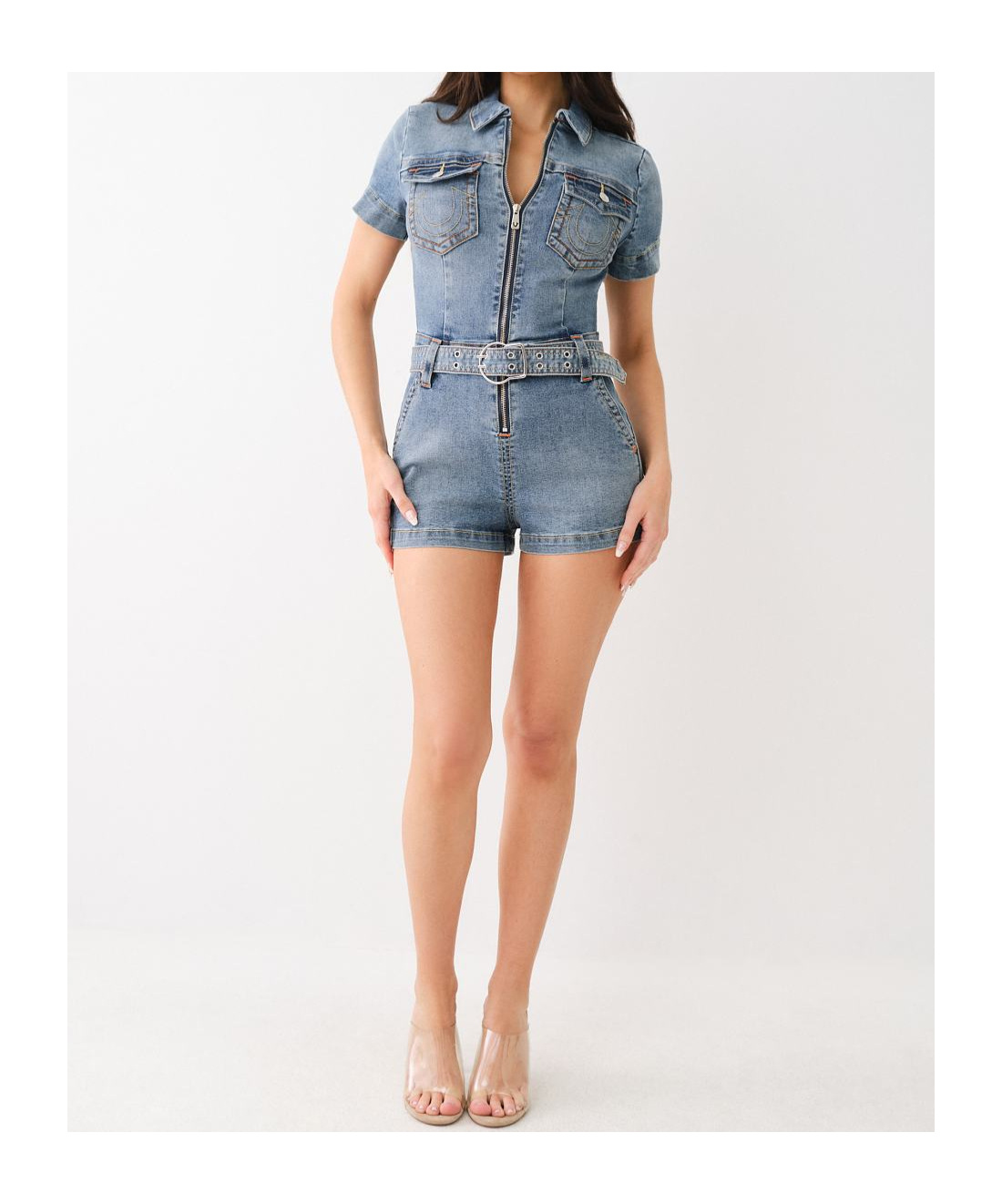 TRUE RELIGION SHORT-SLEEVE BODYSUIT