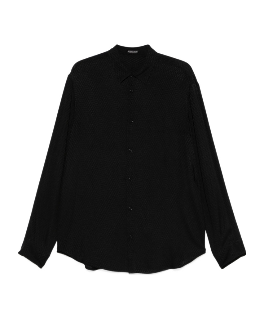 Ann Demeulemeester Andre Long-sleeved Shirt In Black
