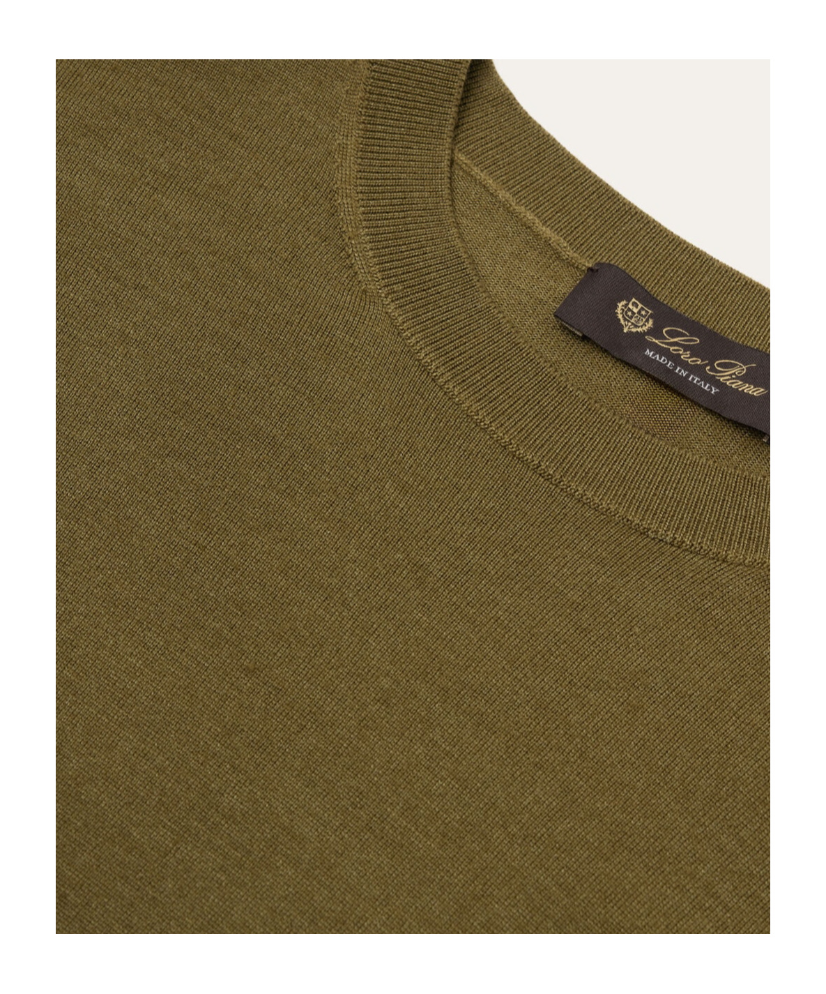 Loro Piana Arona Cashmere Sweater In Fern Grass Land