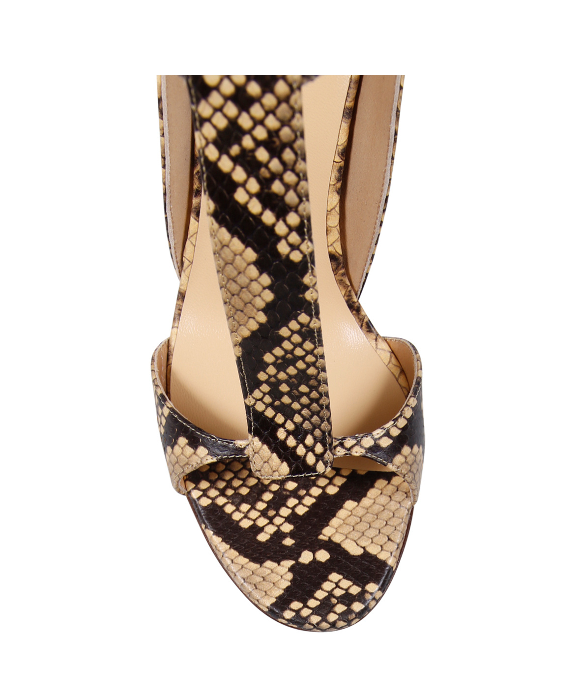Francesco Russo Round Toe High Heel Sandals In Nude