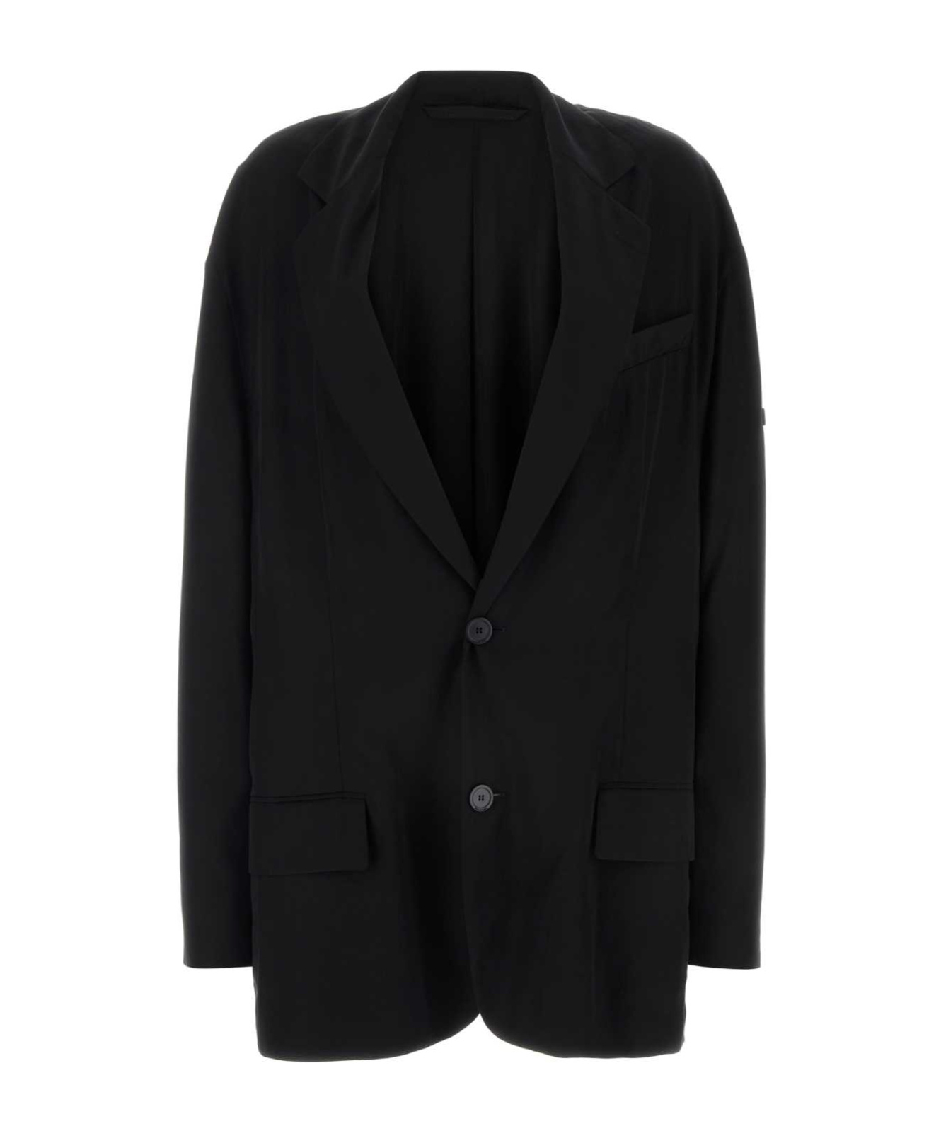 Balenciaga Single-breasted Blazer In Black