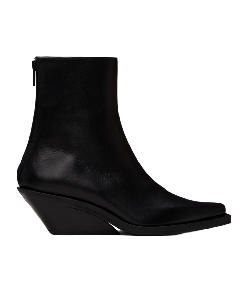 Ann Demeulemeester Rumi Zipper Detail Short Boots In Black