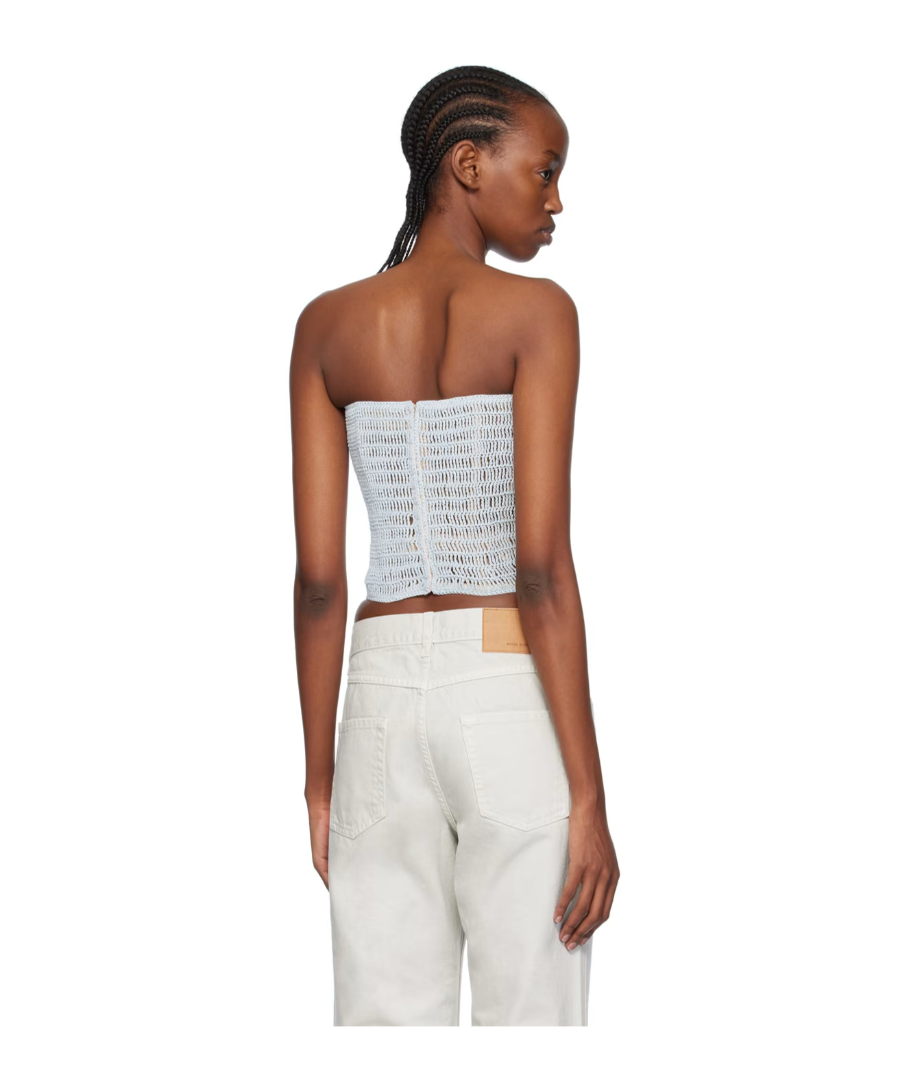 Magda Butrym Tube Top Design Vest In White