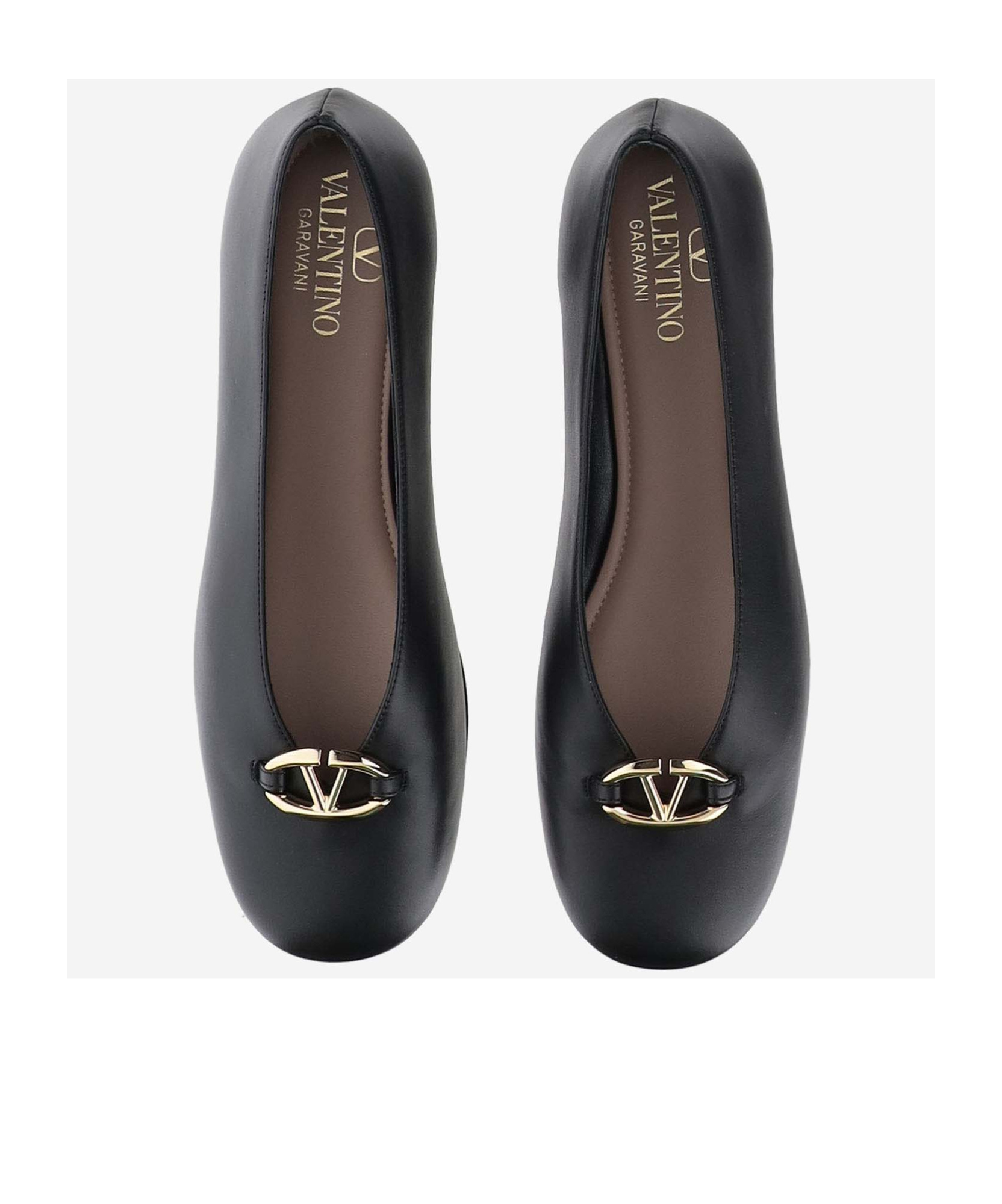 Valentino 'ballet Flats Vlogo: In Black