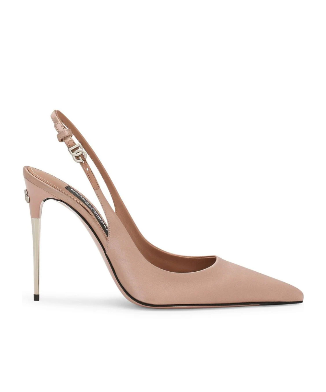 Dolce & Gabbana Dolce&gabbana Pointed Toe Slingback Stiletto Pump In Nude