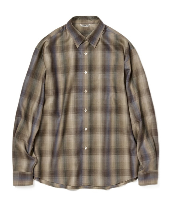 Auralee Long Sleeve Shirt In Multi