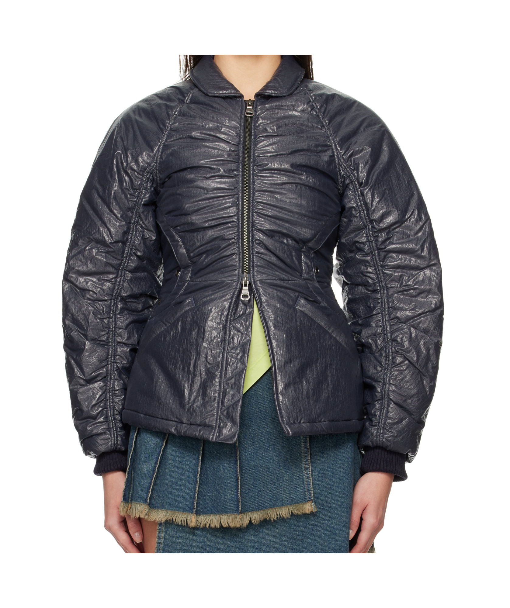 Shop Andersson Bell Luna Back-corset Jacket In Black