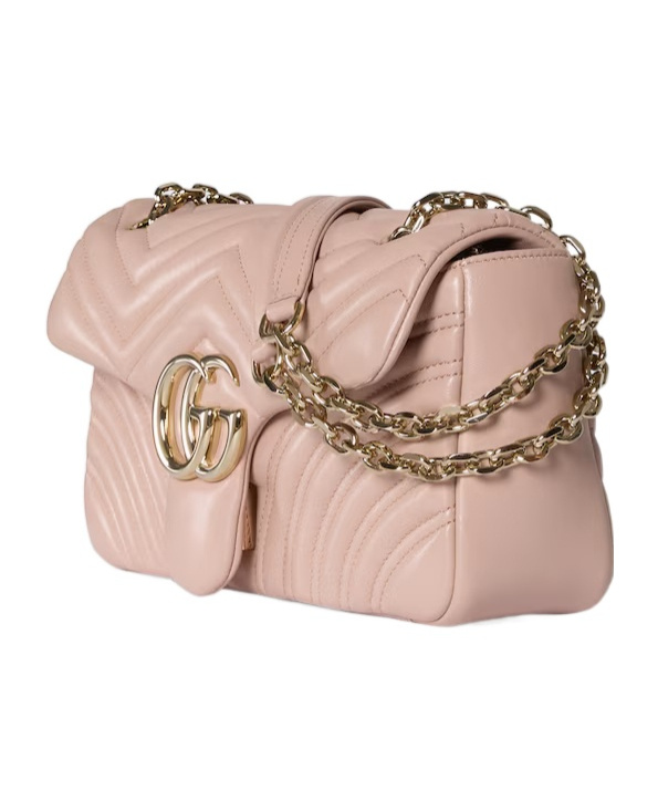 Gucci Gg Marmont Medium Shoulder Bag In Pink