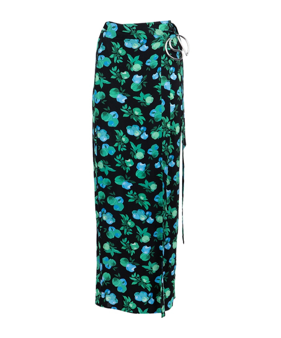 Coperni Printed Wrap Skirt In Multi
