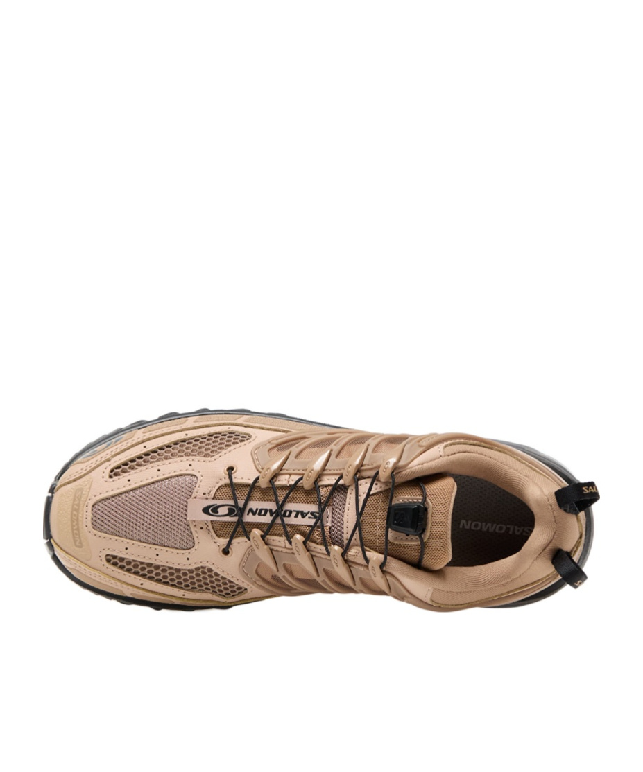 Salomon Mesh Slip-on Sneakers Rubber Sole In Nude