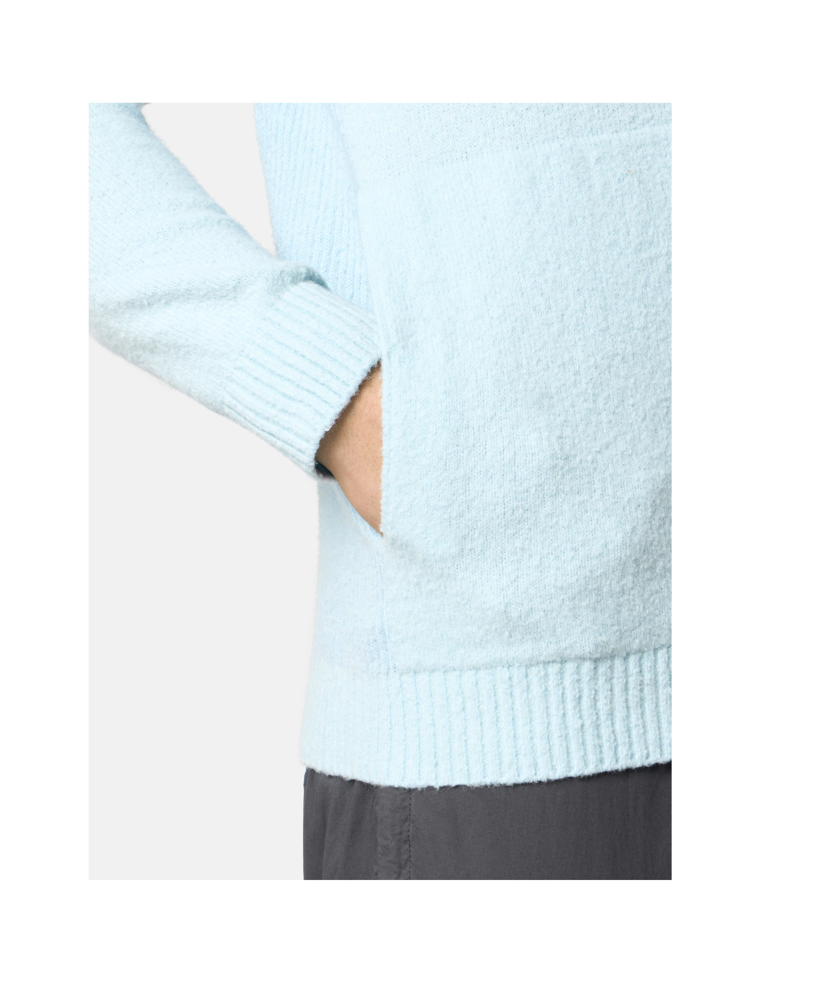 Stone Island 5100006 Gauzed Effect Soft Organic Cotton And Nylon In Blue