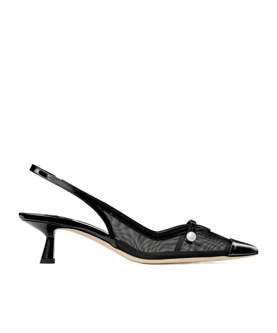 Jimmy Choo Amita Pointed Toe Pumps In Black