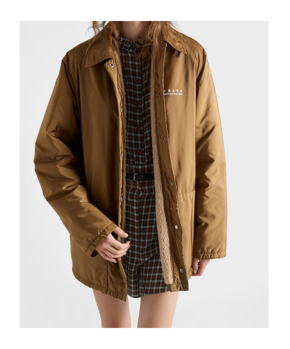 Prada Lightweight Re-nylon Blouson Jacket In Sand