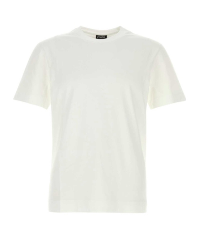Zegna T-shirt In Cotone Bianco  Uomo In White