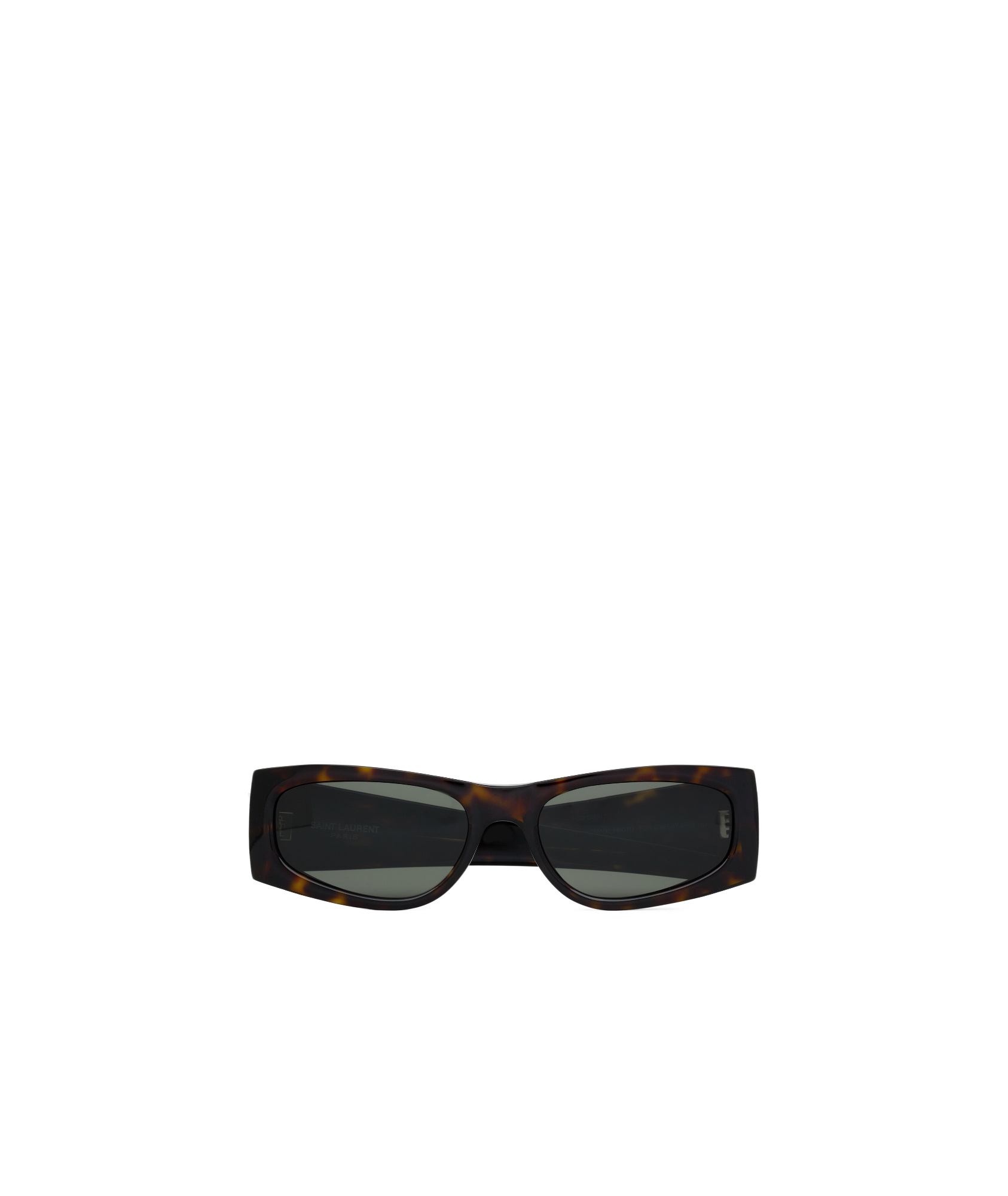 Saint Laurent Rectangle-framed Tortoiseshell Sunglasses In Black