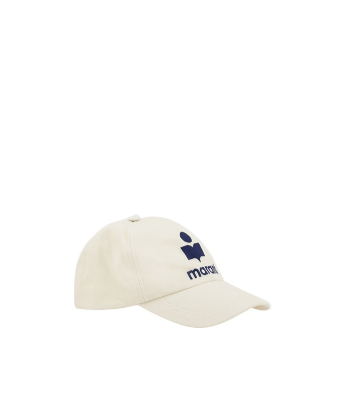 Isabel Marant Embroidery Baseball Cap In White