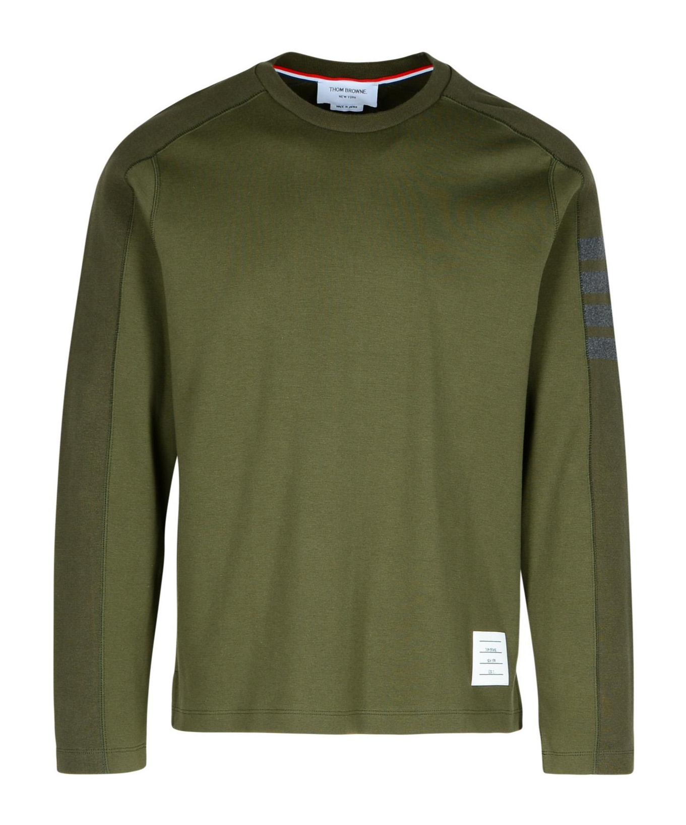 Thom Browne 4-bar Cotton T-shirt In Green
