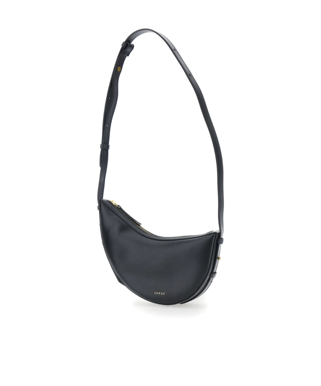 Soeur Womens Noir Wino Mini Leather Shoulder Bag In Black