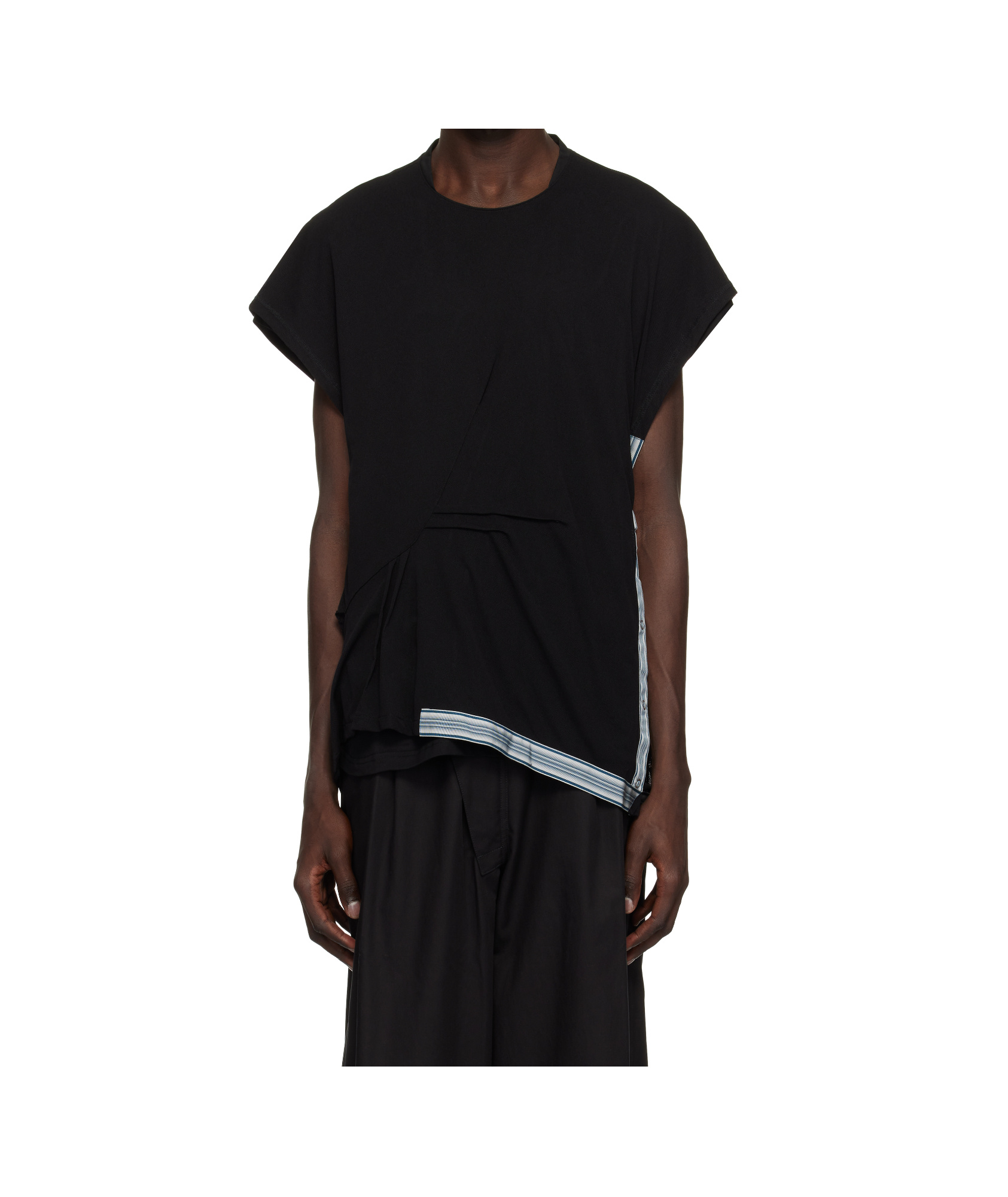 Kiko Kostadinov Inex Mesh Sleeveless T-shirt In Black