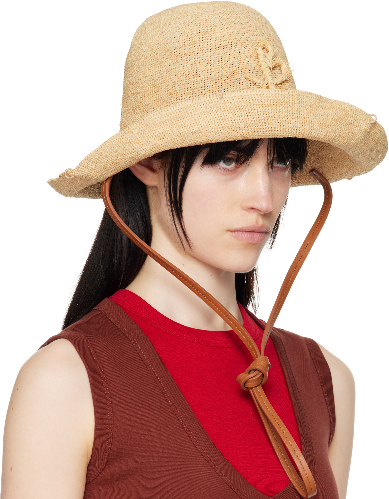 Ruslan Baginskiy The Hatbag Beach Hat In Nude