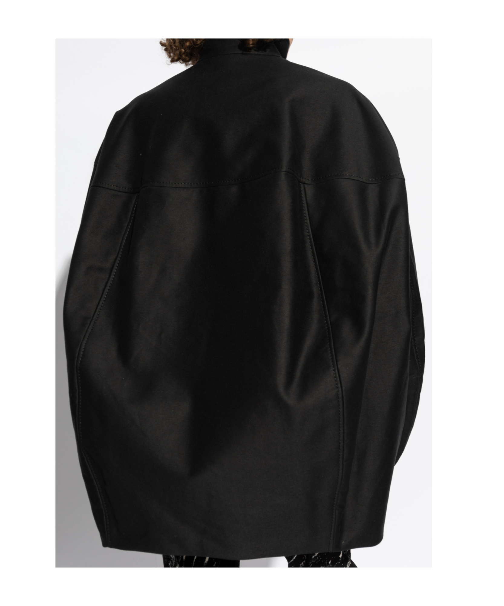 Marni Glove-sleeves Cotton Bomber Jacket In Black