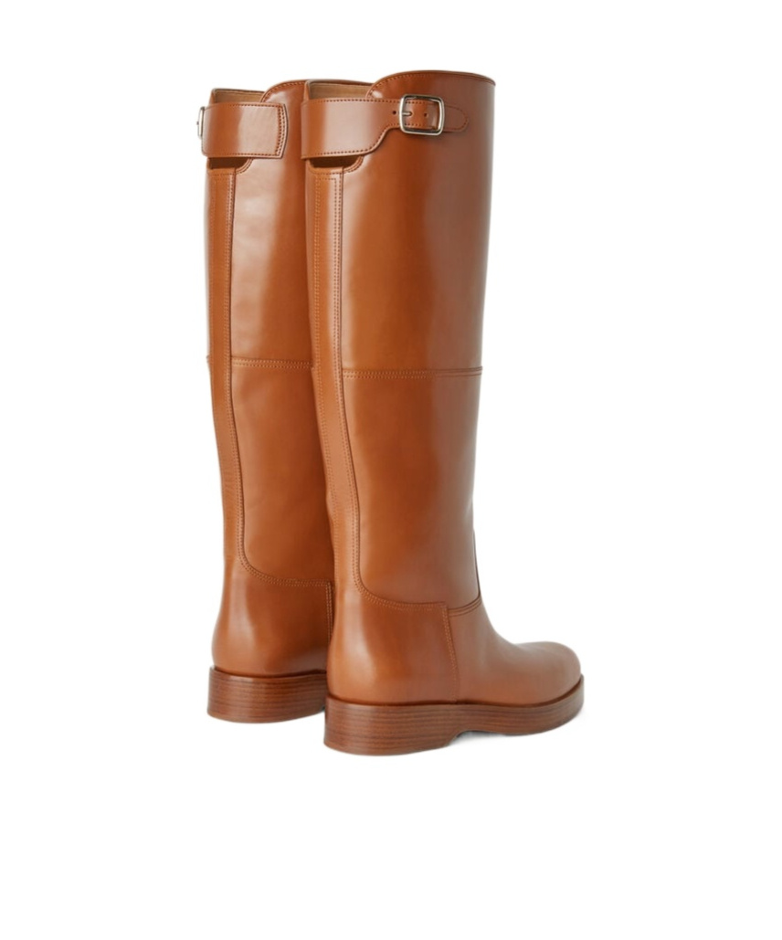 Loro Piana Lupo High Boots In Brown
