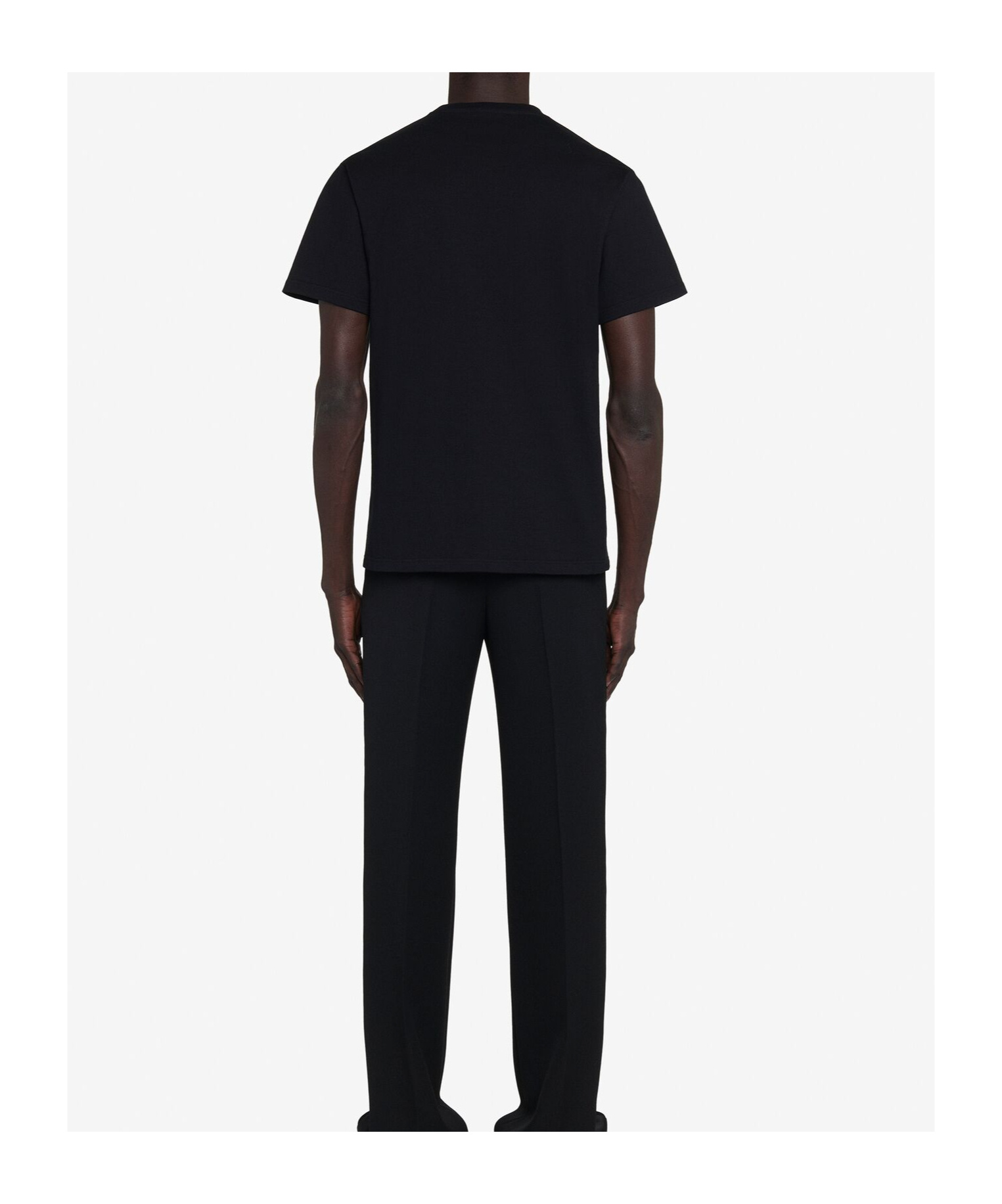 Alexander Mcqueen Logo Print T-shirt In Black