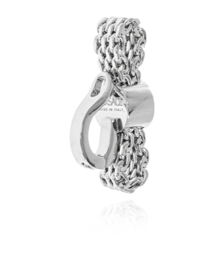 Versace Gianni Ribbon Clip Single Earring