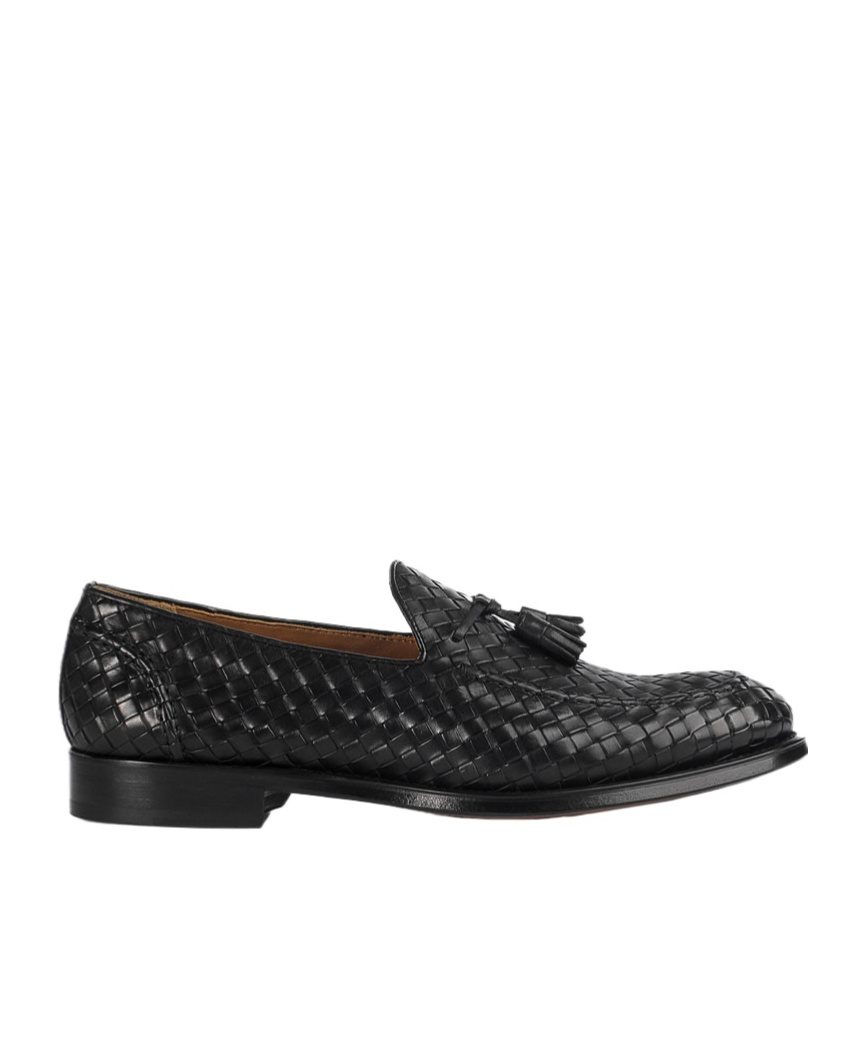 Doucal's Tassel-detail Leather Loafers In Black