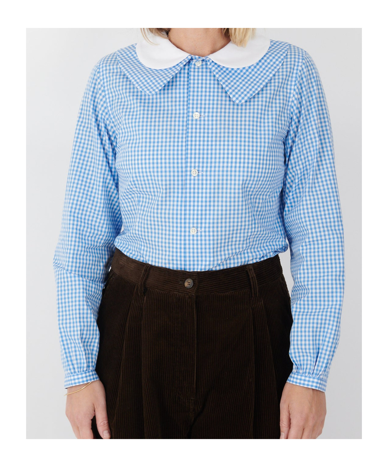 Comme Des Garçons Plaid Shirt In Blue