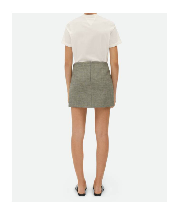BOTTEGA VENETA MELANGE COTTON SKIRT