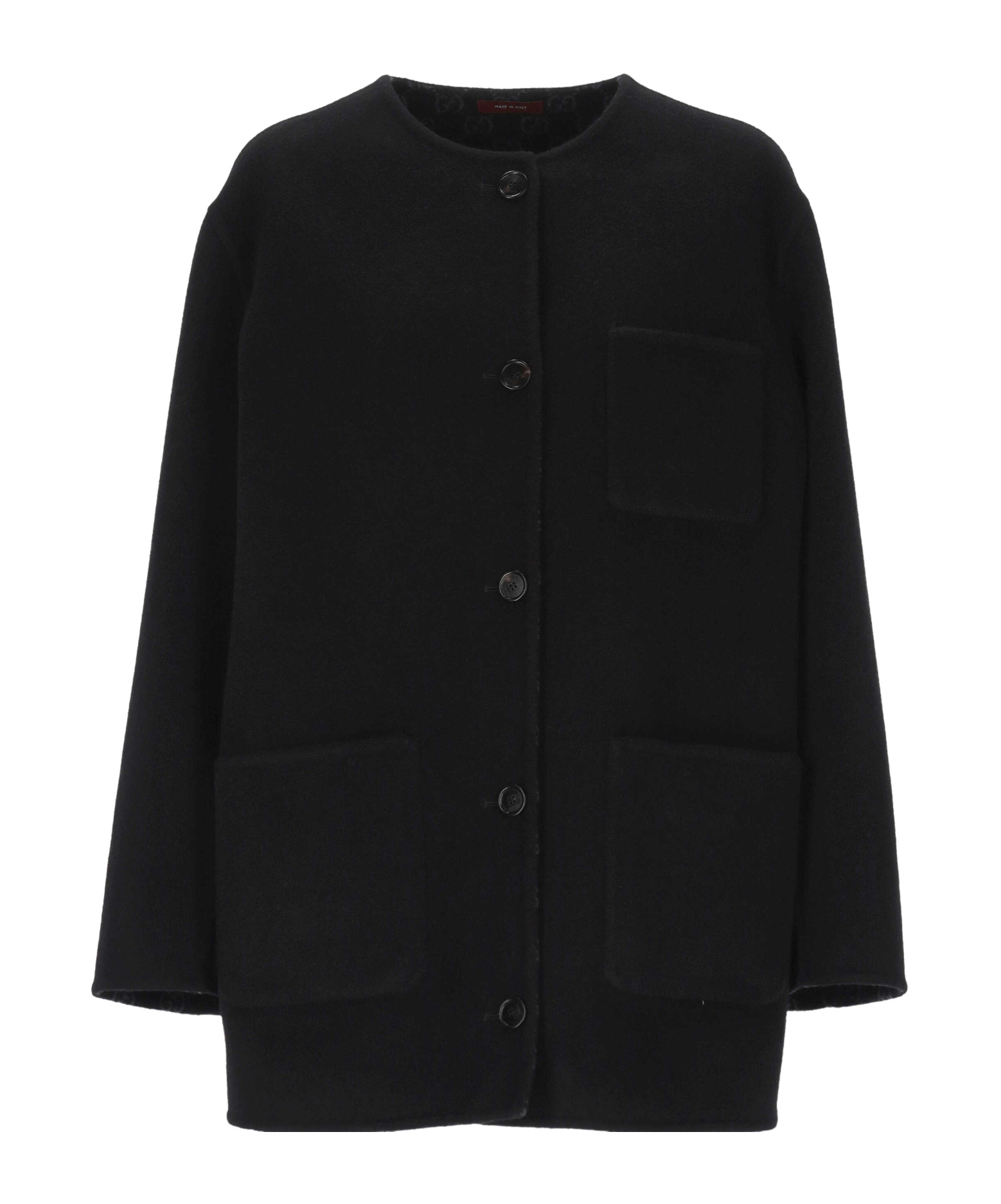 Gucci Reversible Wool Silk Jacket In Black